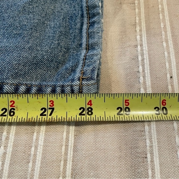 H&M &Denim Girlfriend Fit High Rise Straight Leg Distressed Denim Jeans 28 - Picture 10 of 10